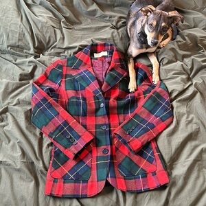 Festive three button fitted blazer